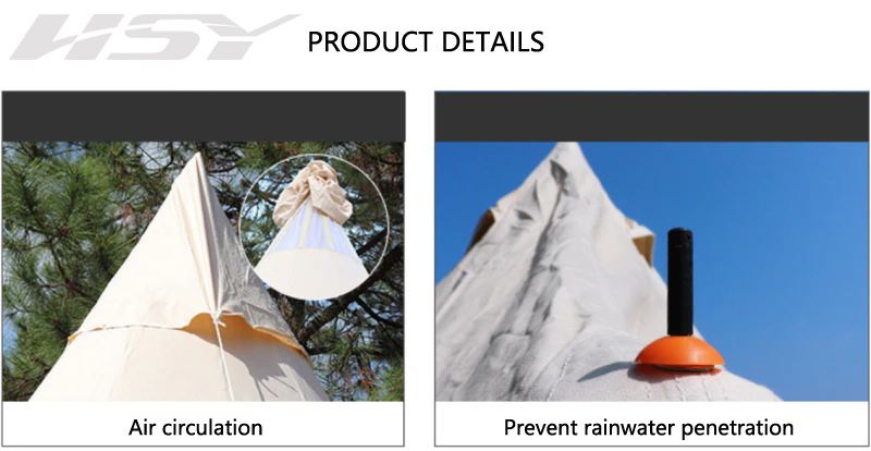 Cheap Goat Tents 5*5*3.5M Cotton Pyramid Tent Indian Family 3 8 People Breathable Waterproof 3000MM Windproof Outdoor Camping Villa Tent Tents 